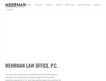 Tablet Screenshot of mehrmanlaw.com